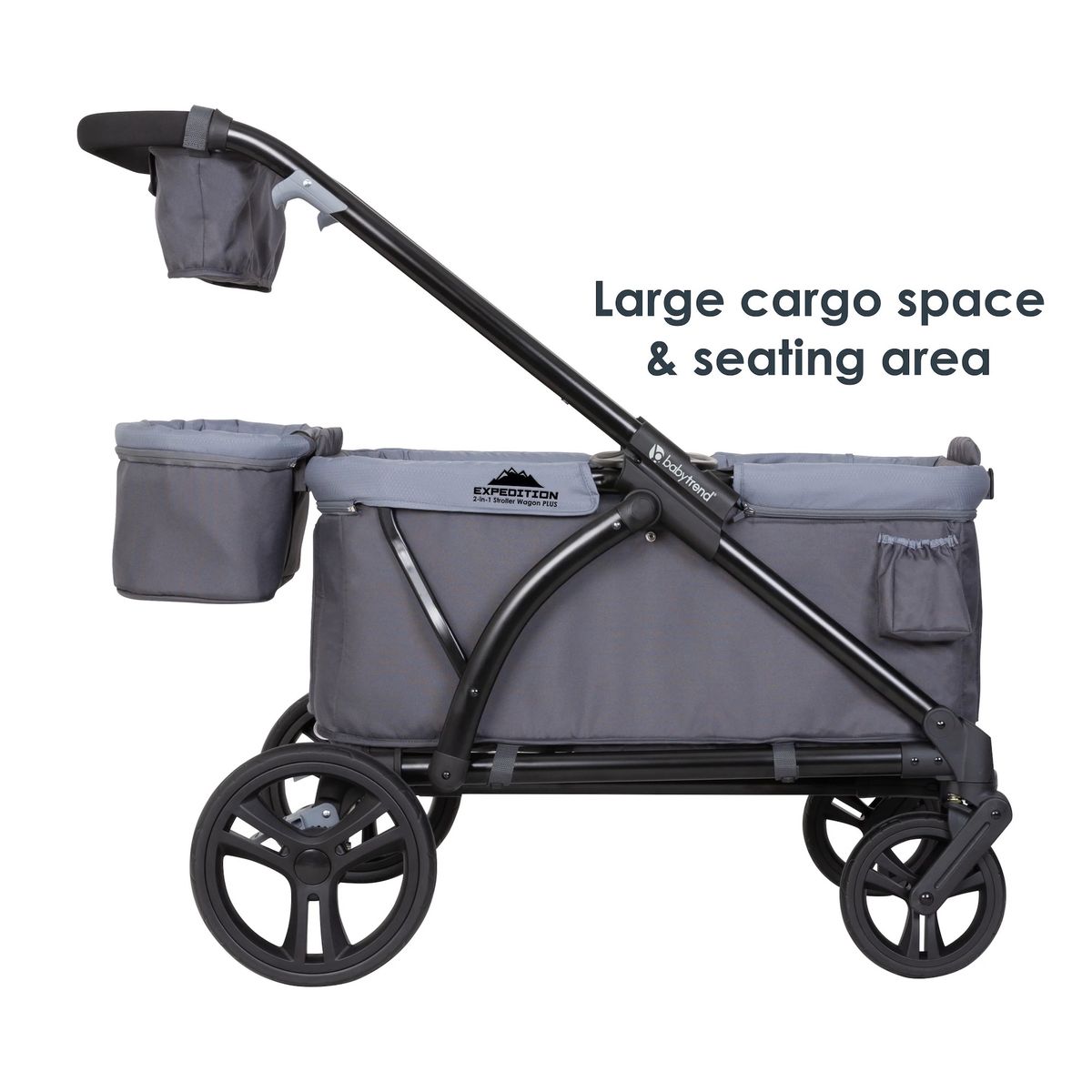 BABY TREND - COCHE DOBLE PASEO WAGON MUV EXPEDITION 2 EN 1 GRAY