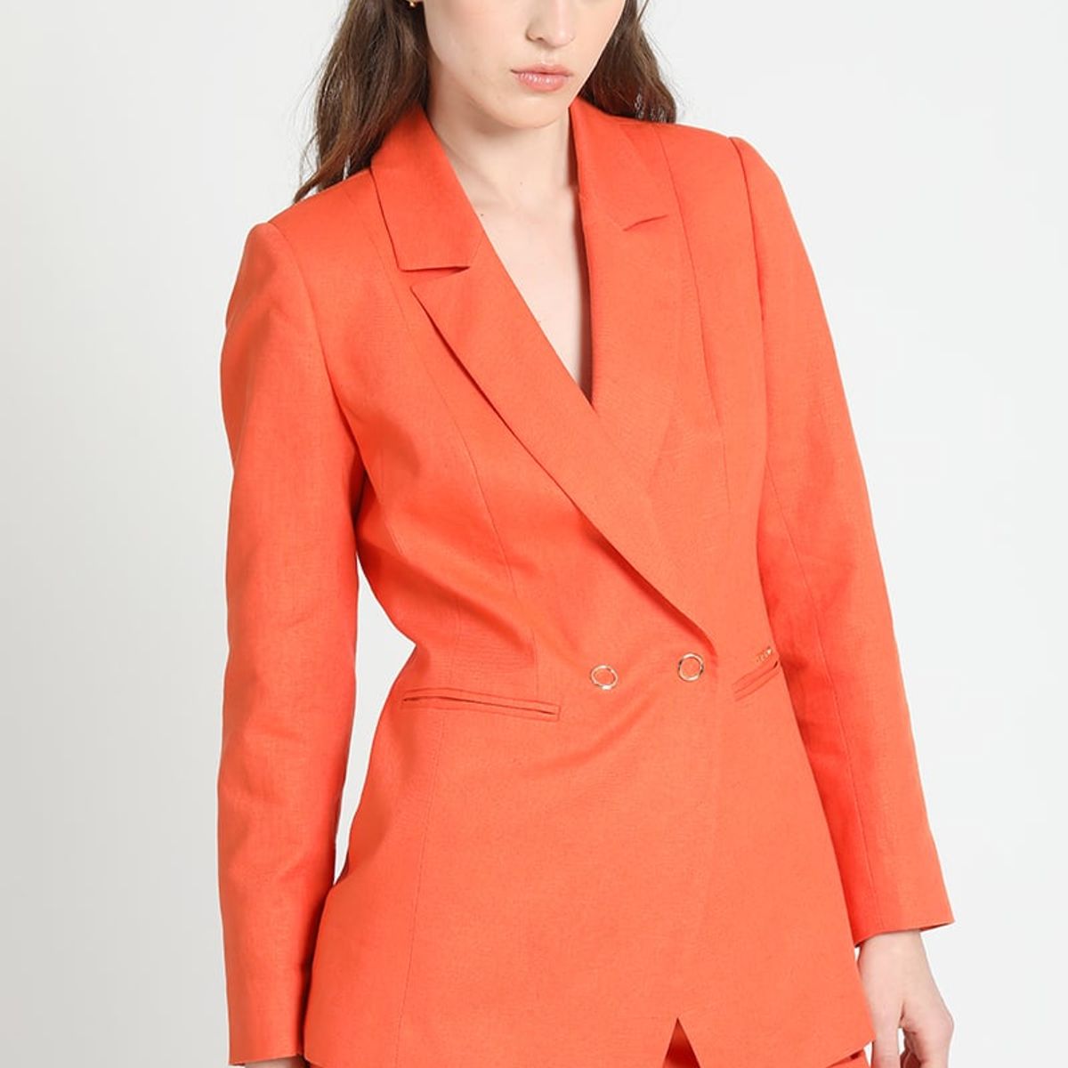 LIOLA - Blazer Cruzado Lino Algodón Oxido Liola