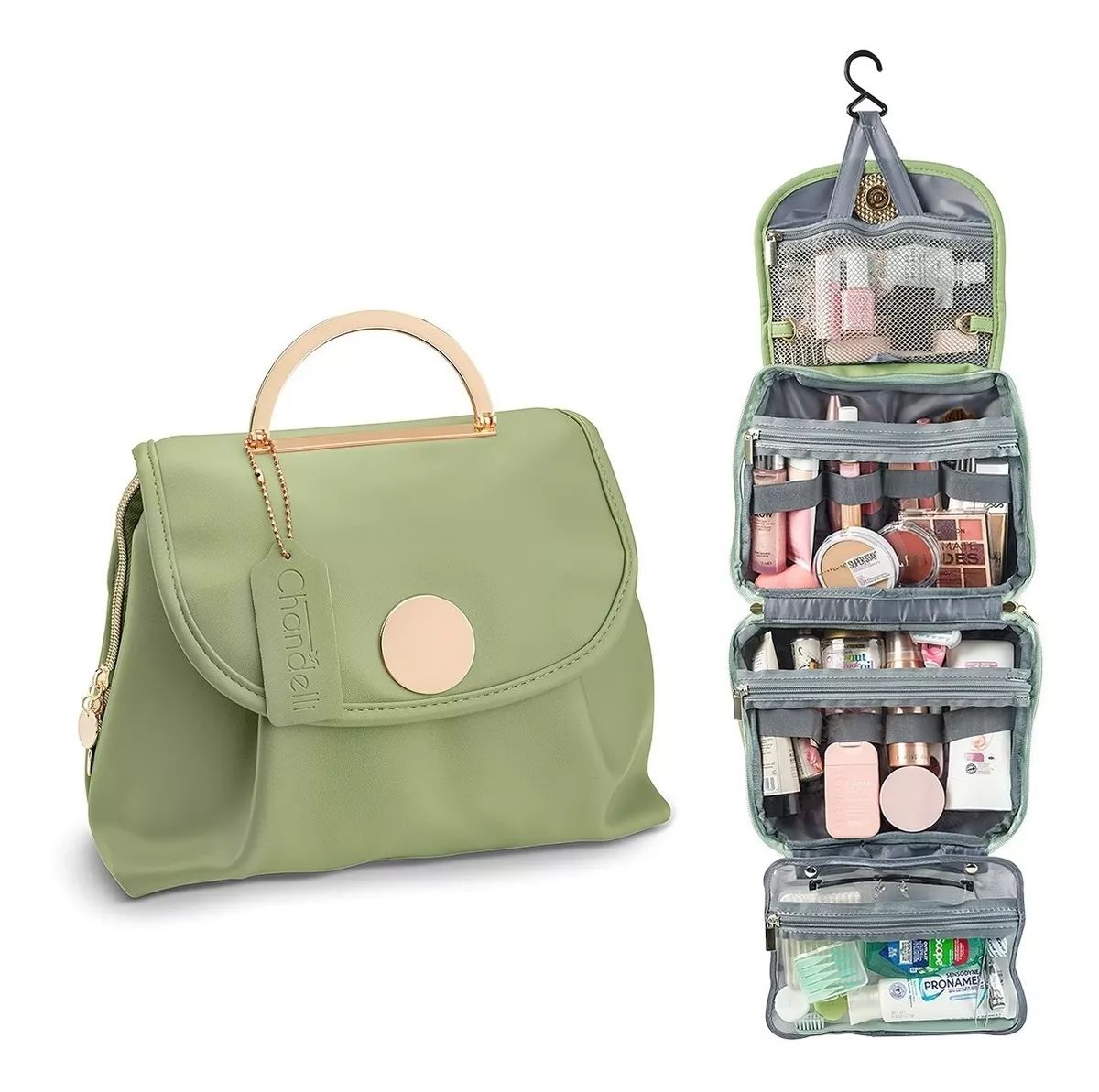 Neceser Profesional Caja Cosmetiquera De Viaje Mujer 14 En 1 - image 1
