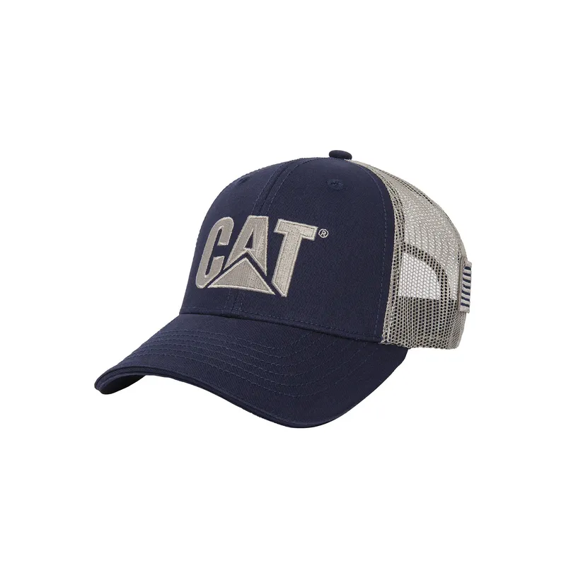 CAT - Jockey Casual Cat Logo Flag Hat Unisex CAT