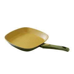 AMERCOOK - Grill de Aluminio Fundido 28 cm Olive