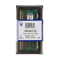 KINGSTON - Memoria Ram Notebook 8gb ddr3L 1600Mhz Sodimm KVR16LS11/8