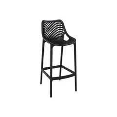 KLIK - Taburete Piso de Bar Terraza Exterior Air Berlín - Negro