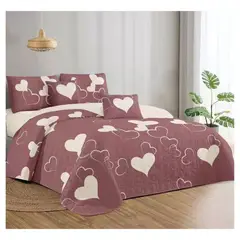 GENERICO - Cubrecamas de verano Quilt 2 Plazas diseños Estampados