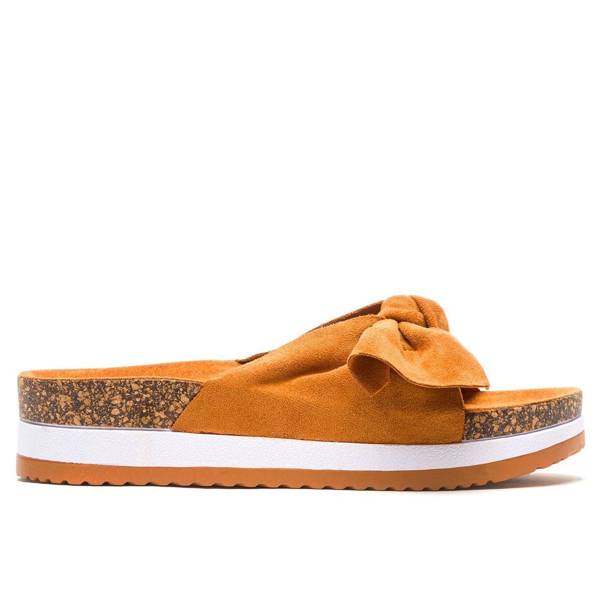 CHANCLETA - Sandalia Mujer Camel Allison Chancleta
