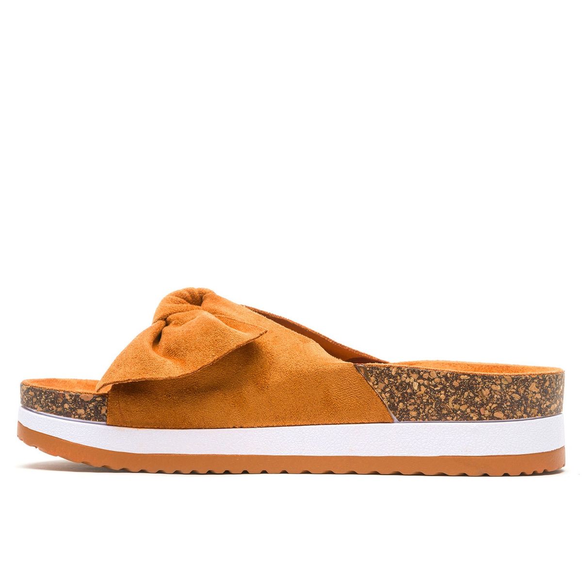 CHANCLETA - Sandalia Mujer Camel Allison Chancleta