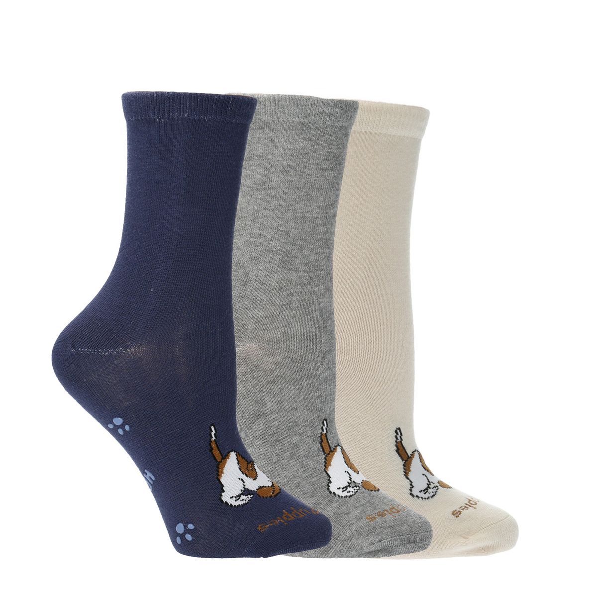 HUSH PUPPIES - Pack 3 Calcetines Classicdog Gris Niño HUSH PUPPIES