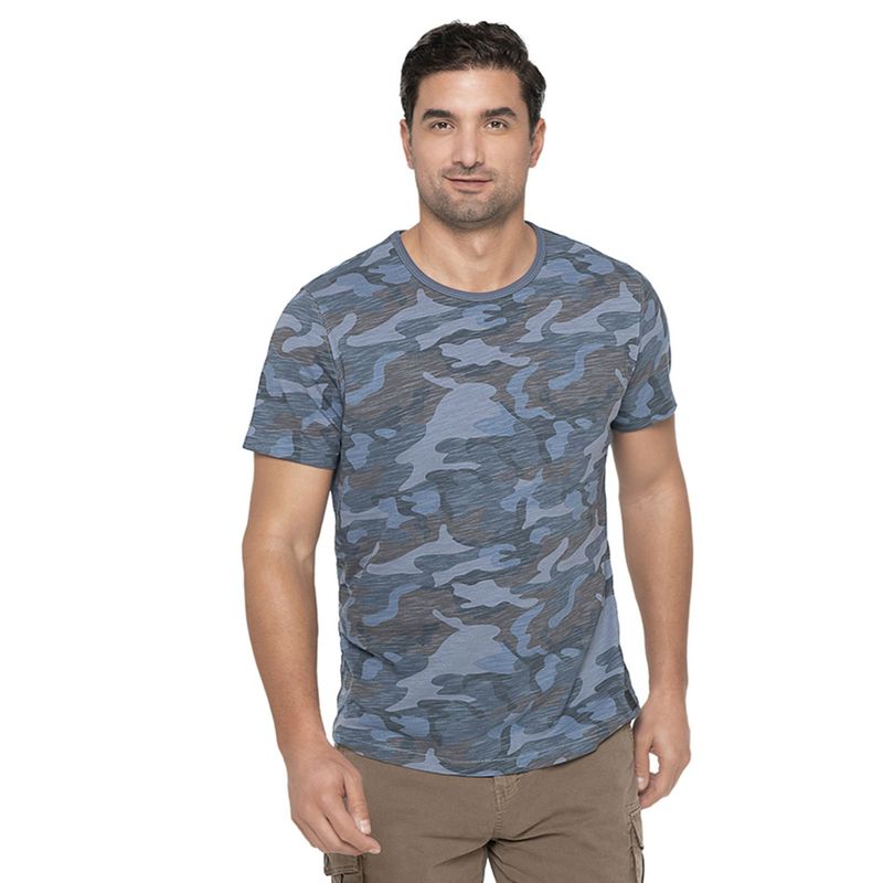 PANAMA JACK - Polera Hombre Azul Panama Jack