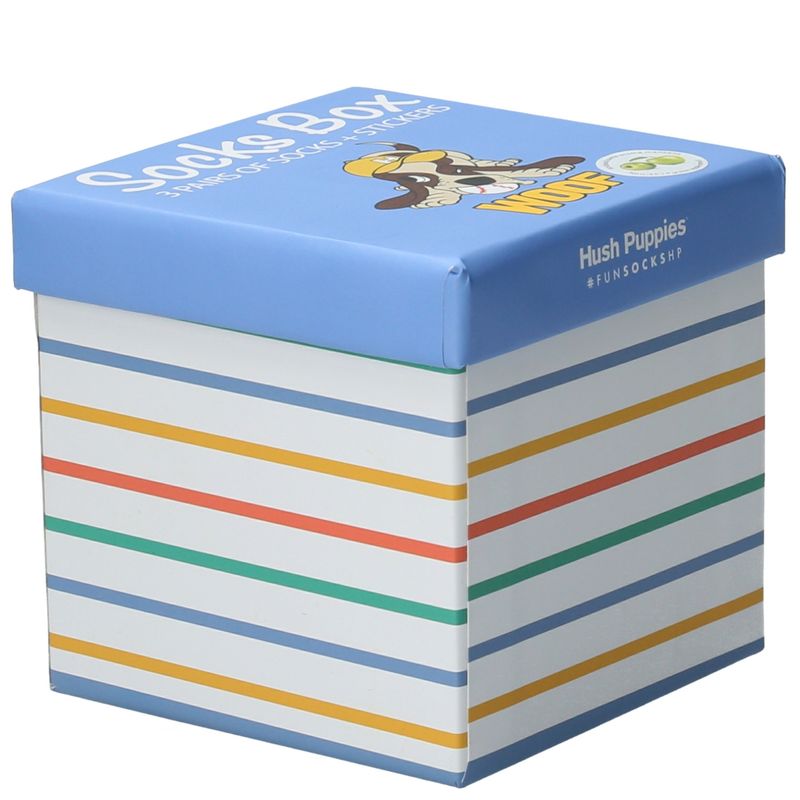 HUSH PUPPIES - Pack 3 Calcetines Gift Baseb Azul Niño HUSH PUPPIES