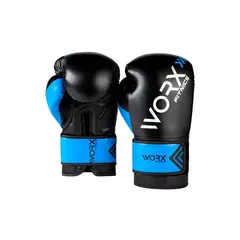 WORX - Guantes Box Boxeo Profesional Unisex Entrenamiento - Azul - 14 OZ