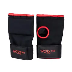WORX - Guantes Vendas Muñequeras De Boxeo - Negro - L