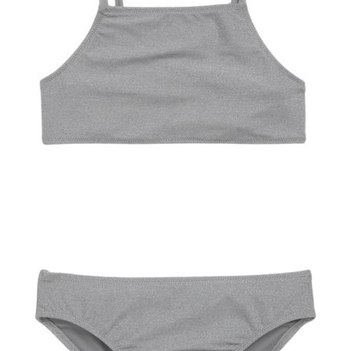 GAP - Bikini Niña Gap High-neck Gris