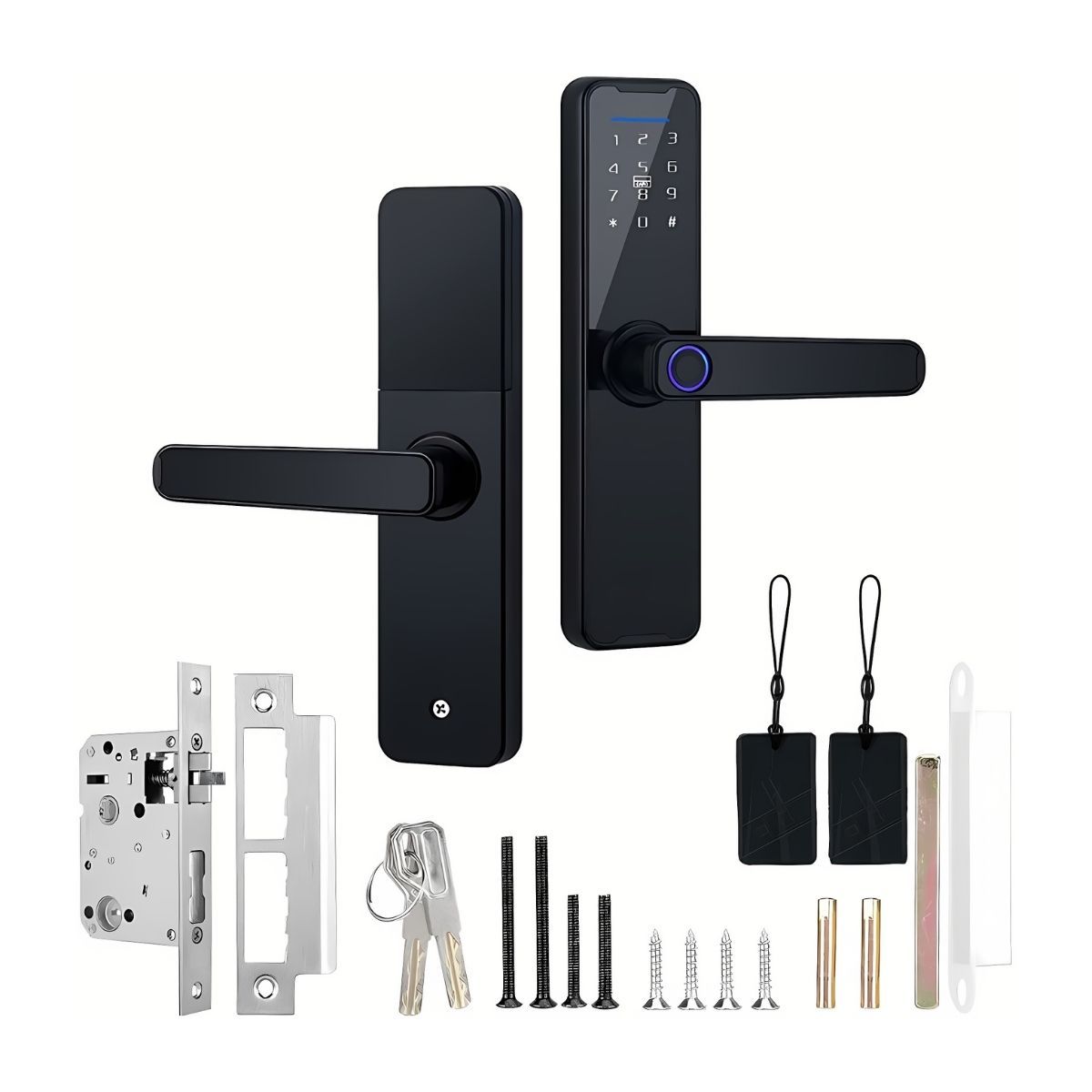 NOVYSTOR - Cerradura Digital Inteligente App Wifi, huella y Clave