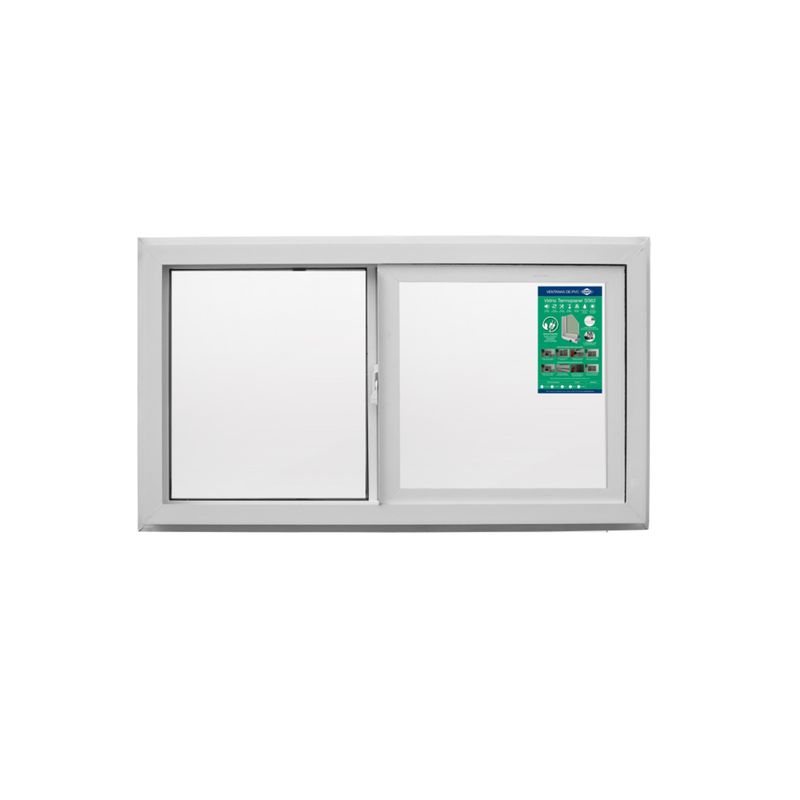 DVP - Ventana PVC Termopanel Corredera Blanca 140x120cm DVP