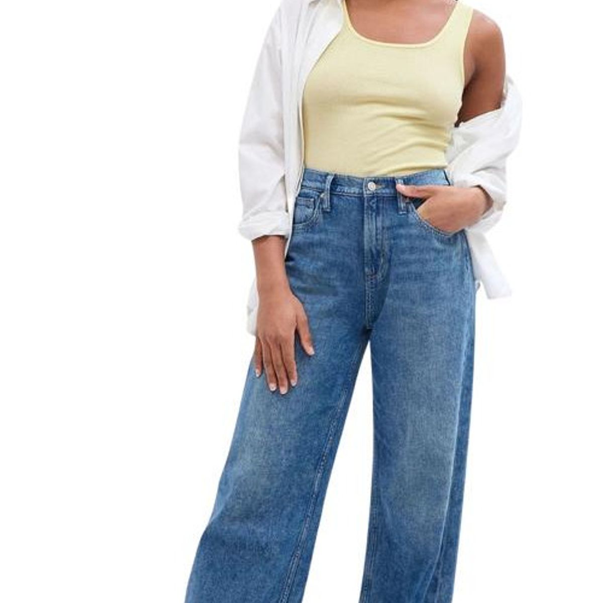 GAP - Polera Sin Manga Amarillo