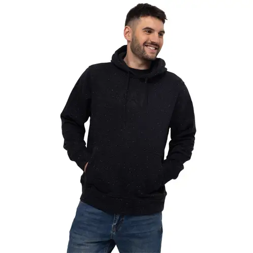 CAT - Polerón Unisex Fleece Logo Pullover Negro