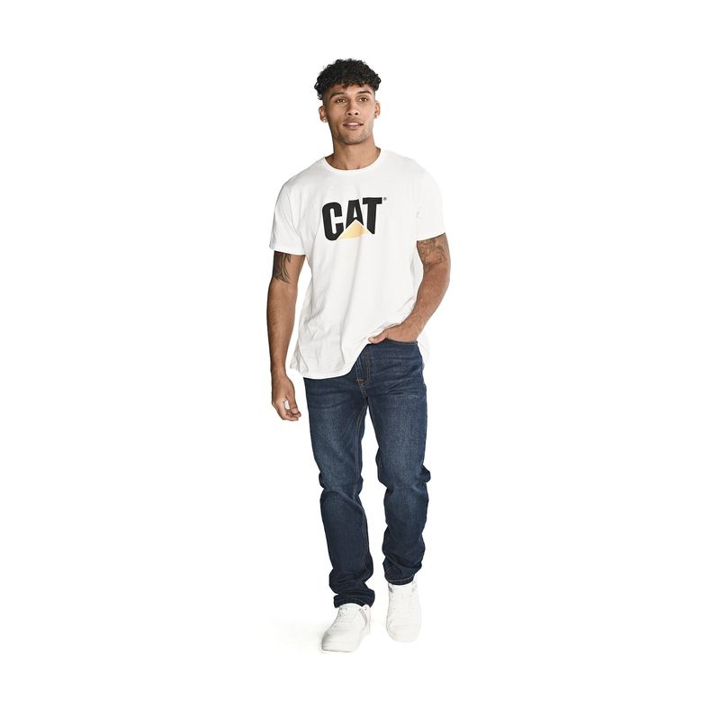 CAT - Jeans Eco Stretch Denim Blanco Hombre CAT