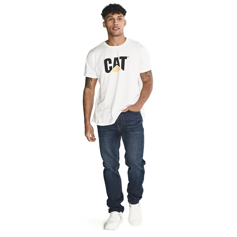 CAT - Jeans Eco Stretch Denim Blanco Hombre CAT