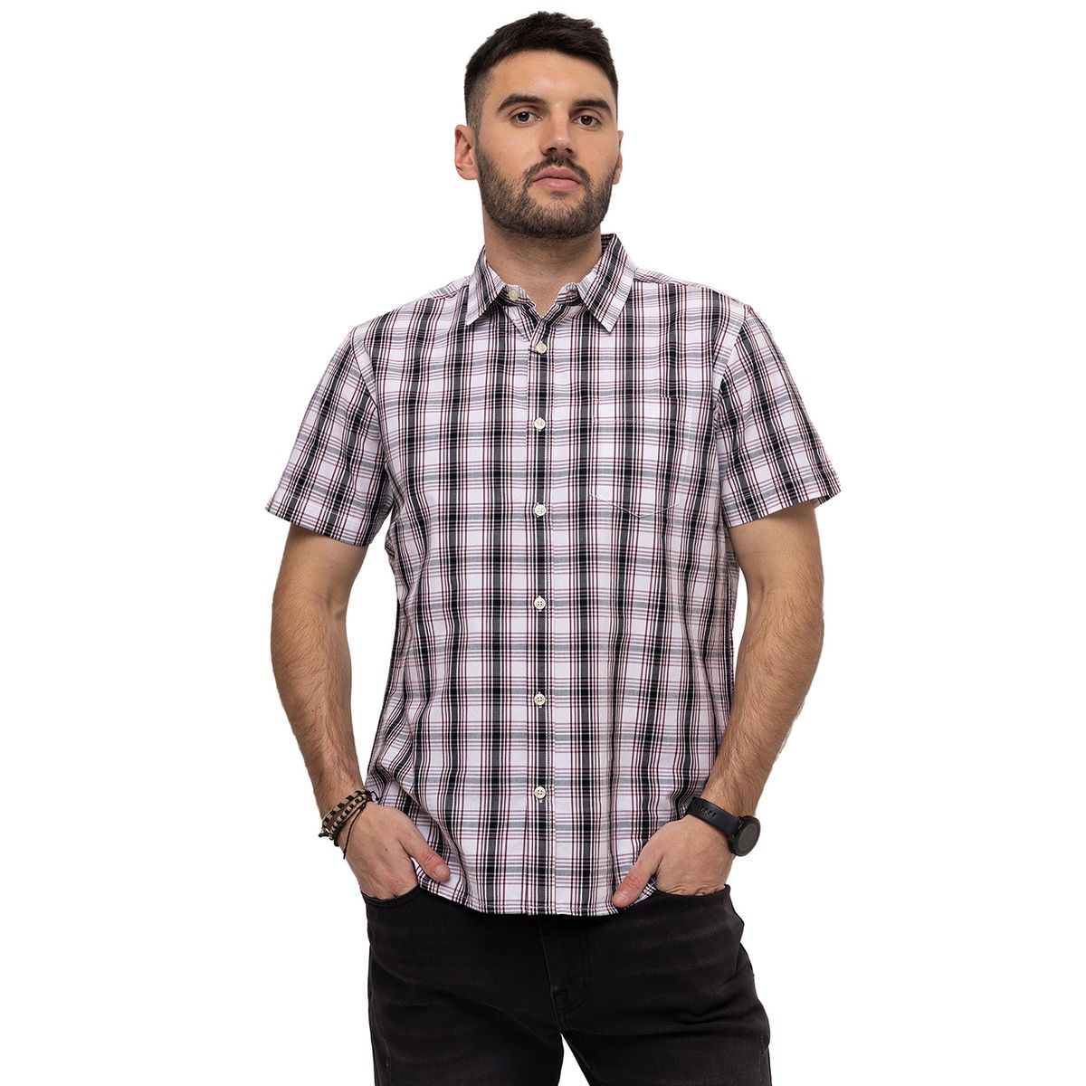 CAT - Camisa M/C Foundation Ss Shirt Blanco Hombre CAT