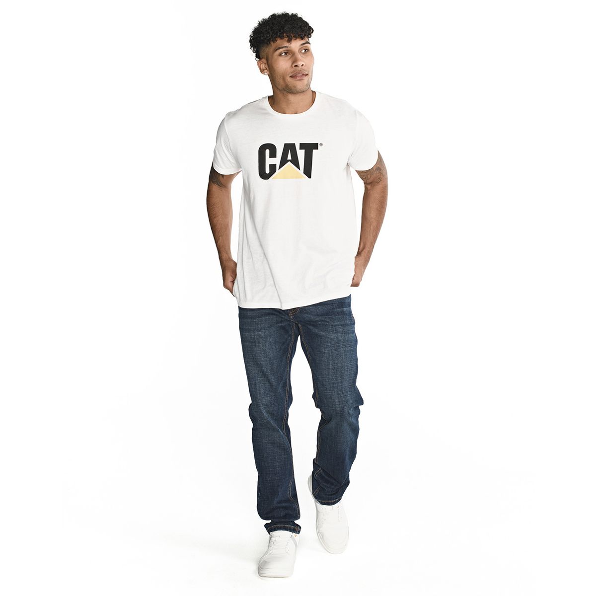 CAT - Jeans Coolmax Denim Slim Blanco Hombre CAT
