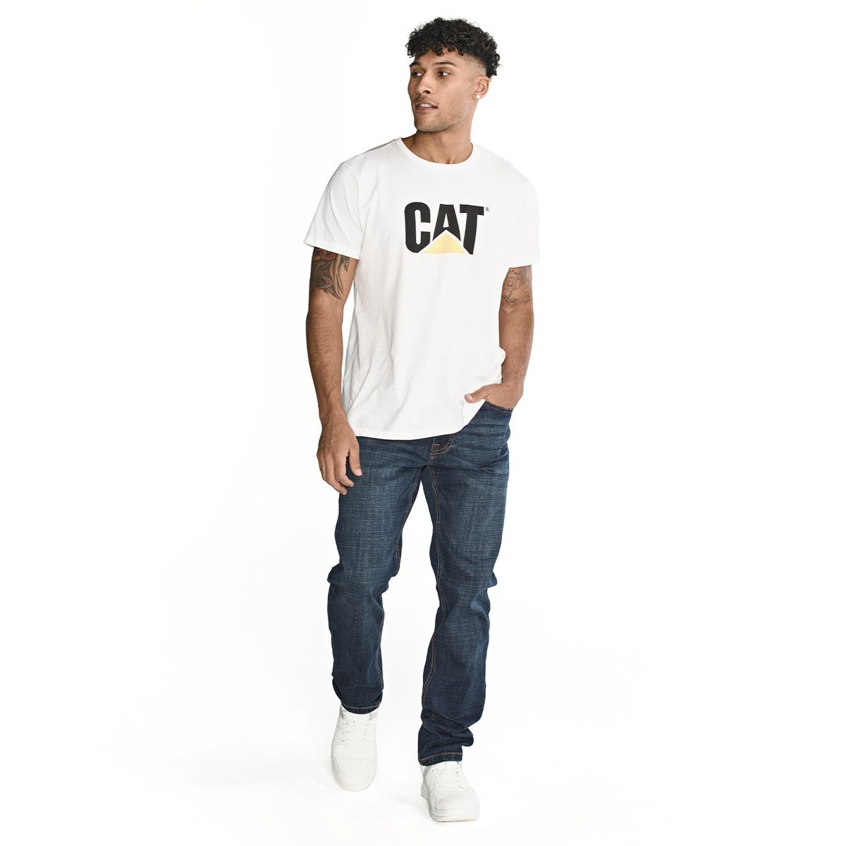 CAT - Jeans Coolmax Denim Slim Blanco Hombre CAT