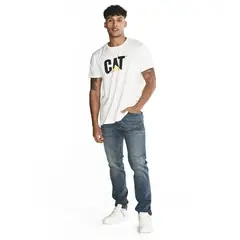 CAT - Jeans Eco Stretch Denim Sl Blanco Hombre