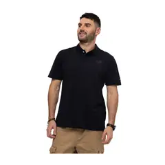 CAT - Polo Logo Pique Polo Negro Hombre
