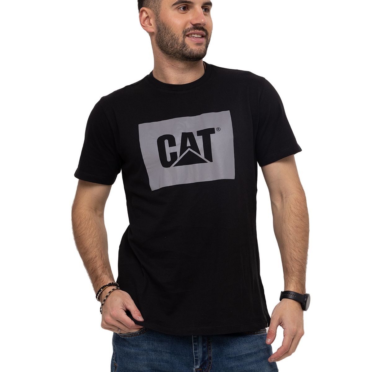 CAT - Polera M/C Advanced Reflective Negro Hombre CAT
