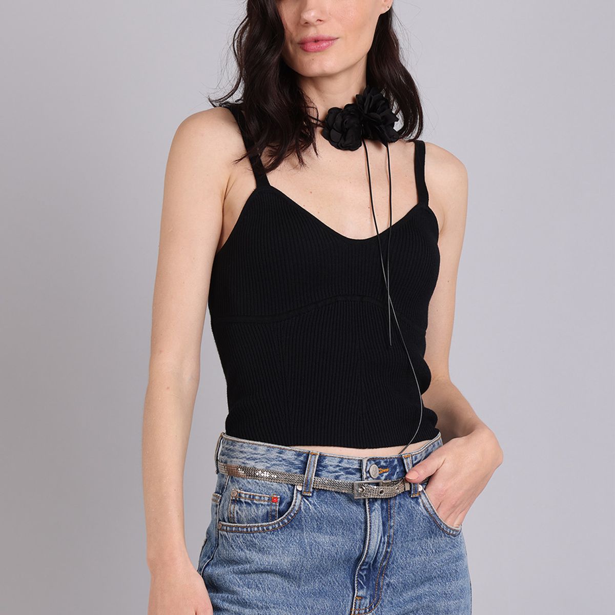 SOVIET - Top Tejido Acanalado Mujer Soviet SOVIET