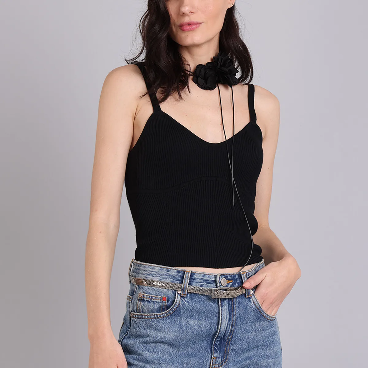 SOVIET - Top Tejido Acanalado Mujer Soviet SOVIET