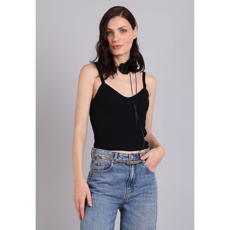 SOVIET - Top Tejido Acanalado Mujer Soviet SOVIET