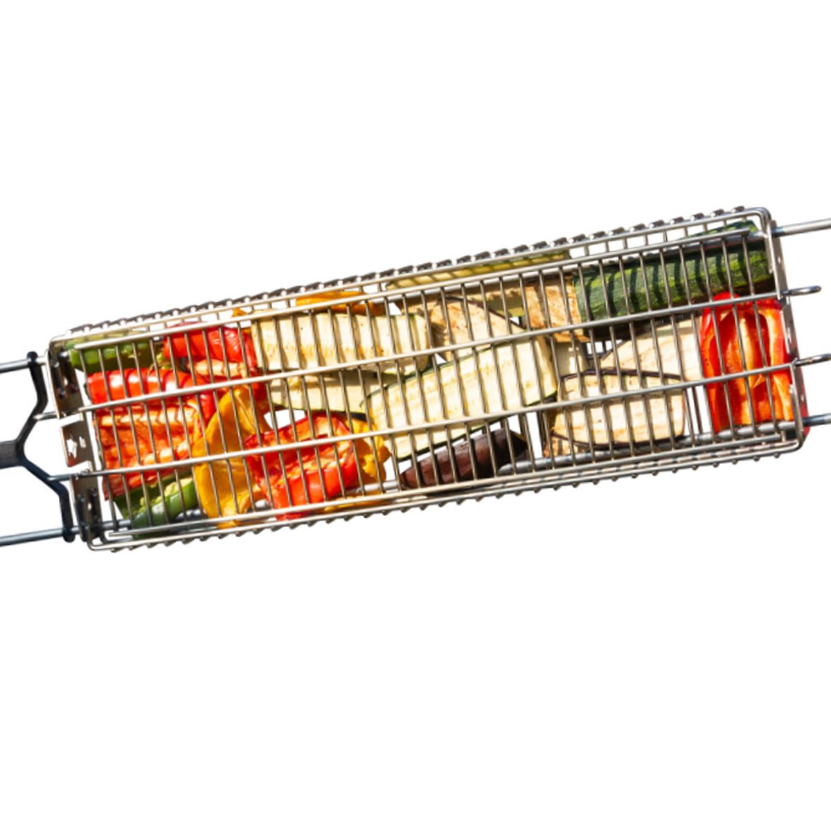 KANKA - KANKA - Rejilla o Canasta XL Acero Inoxidable Para Asar Alimentos