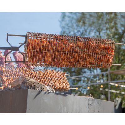 Imagen 2 del producto - Rejilla o Canasta XL Acero Inoxidable Para Asar Alimentos