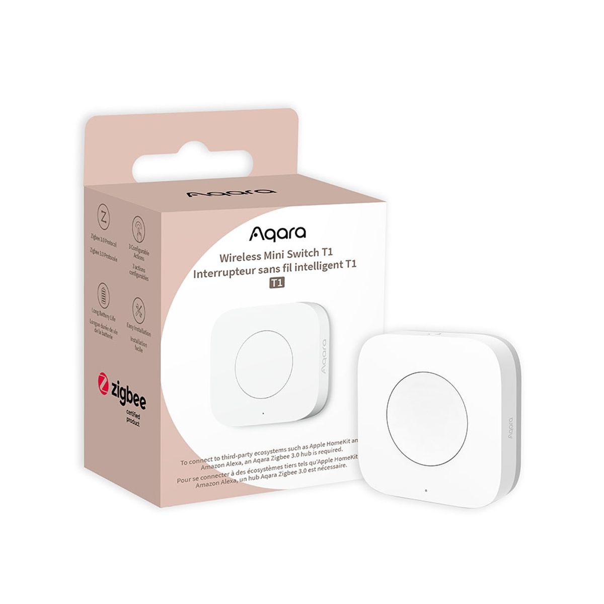 AQARA - Switch Mini Inalámbrico T1 Aqara HomeKit