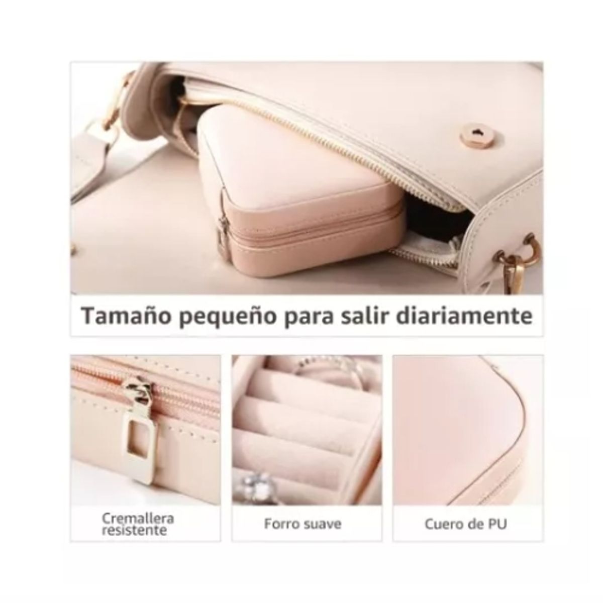 GENERICO - Joyero Caja De Joya Pequeño Y Portátil Organizador De Viaje