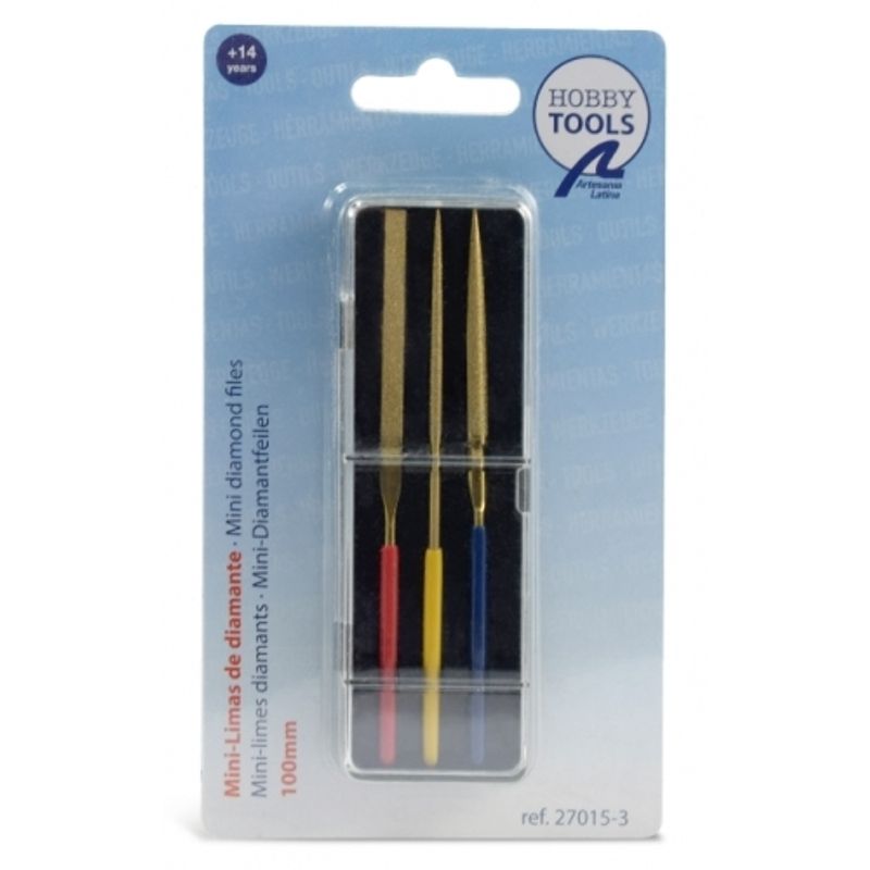 LATINA - LATINA 27015-3 SET OF 3 MINI DIAMOND FILES 100 MM IN