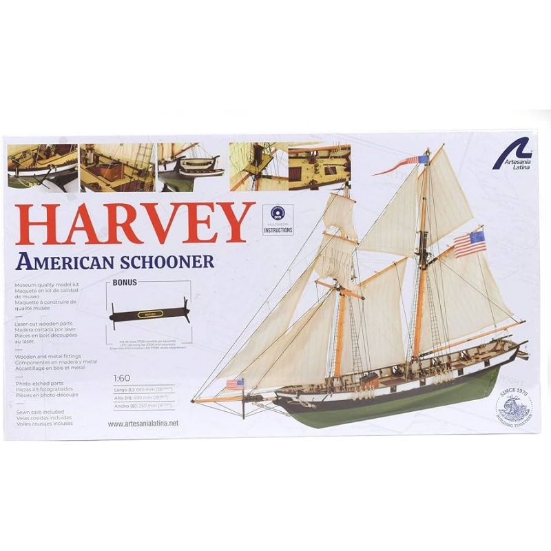LATINA - LATINA 22416 1:58 HARVEY AMERICAN SCHOONER
