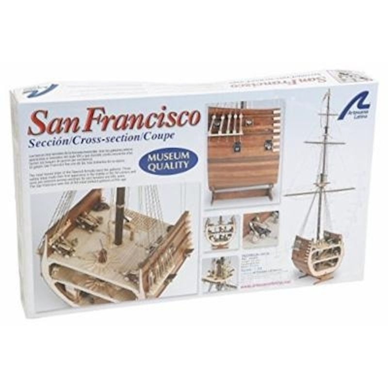 LATINA - LATINA 20403 MAQUETA DE BARCO EN MADERA SECCION DEL GALEON