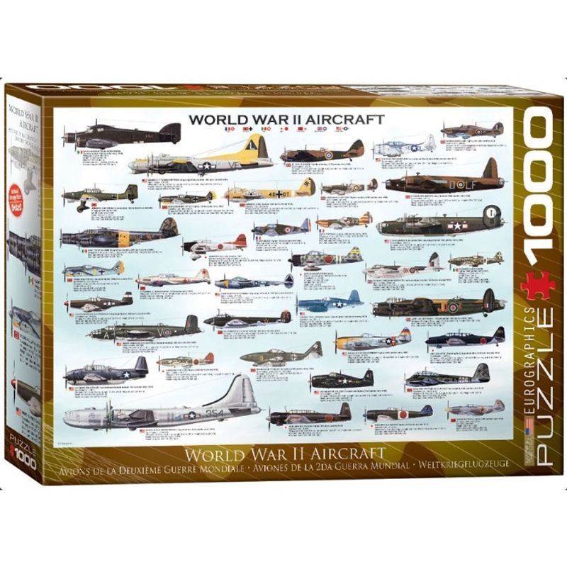 EUROGRAPHICS - EUROGRAPHICS 6000-0075 WWII AIRCRAFT PUZZLE 1000 PIEZAS