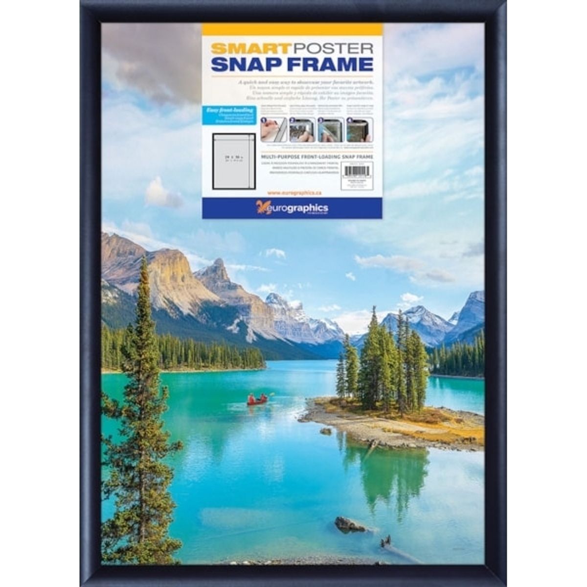 EUROGRAPHICS - EUROGRAPHICS 8955-0116 SANP FRAME BLACK ALU 24 X 36