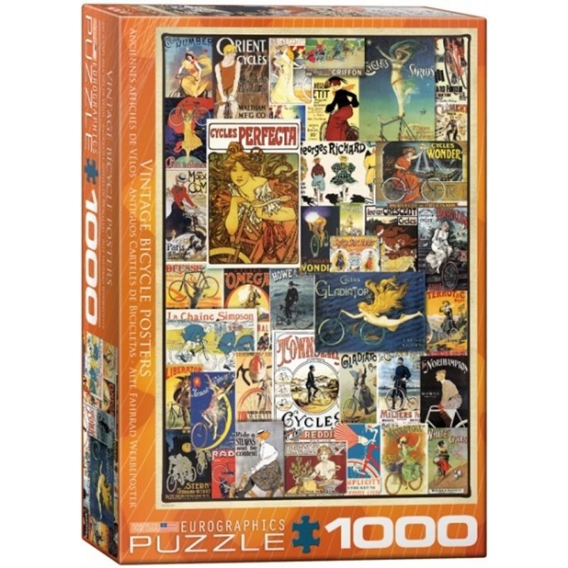 EUROGRAPHICS - EUROGRAPHICS 6000-0756 VINTAGE BICYCLE POSTERS PUZZLE 1000