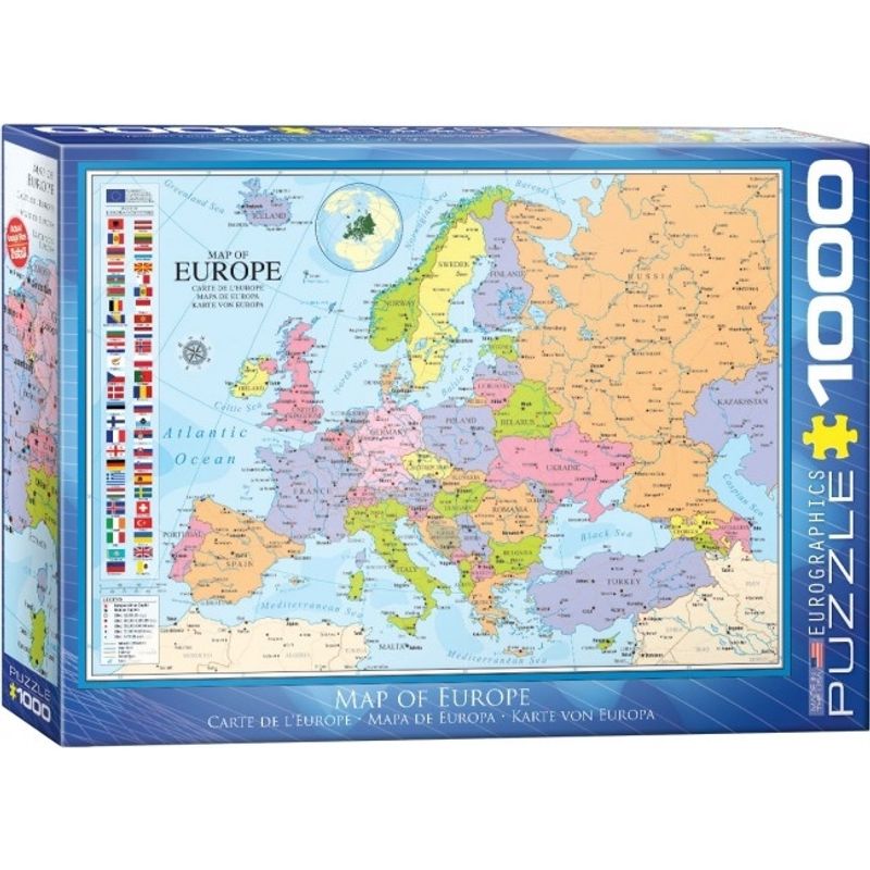 EUROGRAPHICS - EUROGRAPHICS 6000-0789 MAP OF EUROPE PUZZLE 1000 PIEZAS