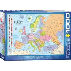 EUROGRAPHICS - 6000-0789 MAP OF EUROPE PUZZLE 1000 PIEZAS