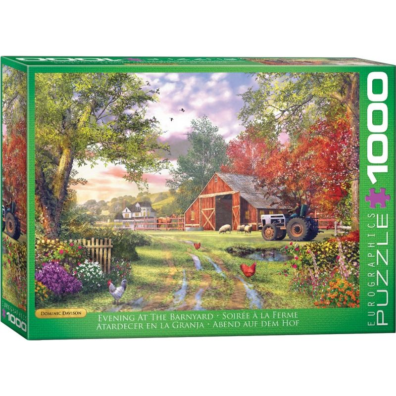 EUROGRAPHICS - EUROGRAPHICS 6000-0715 EVENING AT THE BARNYARD PUZZLE 1000