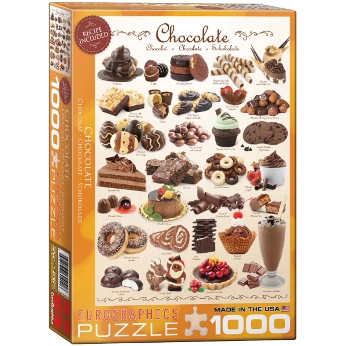 EUROGRAPHICS - EUROGRAPHICS 6000-0411 SWEET LINE CHOCOLATES PUZZLE 1000