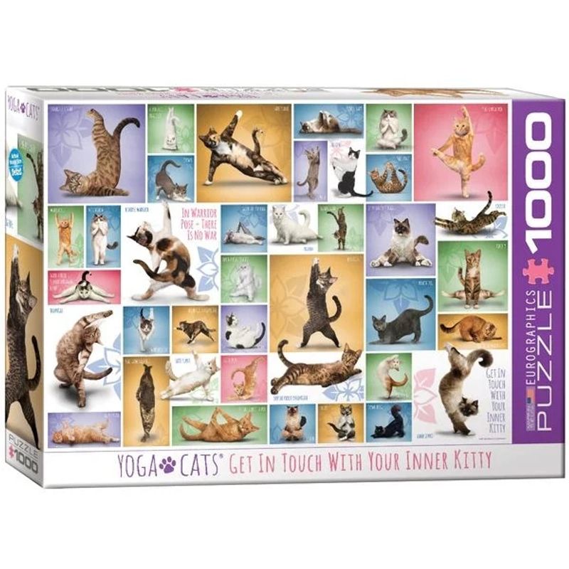 EUROGRAPHICS - EUROGRAPHICS 6000-0953 YOGA CATS PUZZLE 1000 PIEZAS