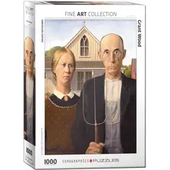 EUROGRAPHICS - 6000-5479 AMERICAN GOTHIC BY GRANT WOOD PUZZLE