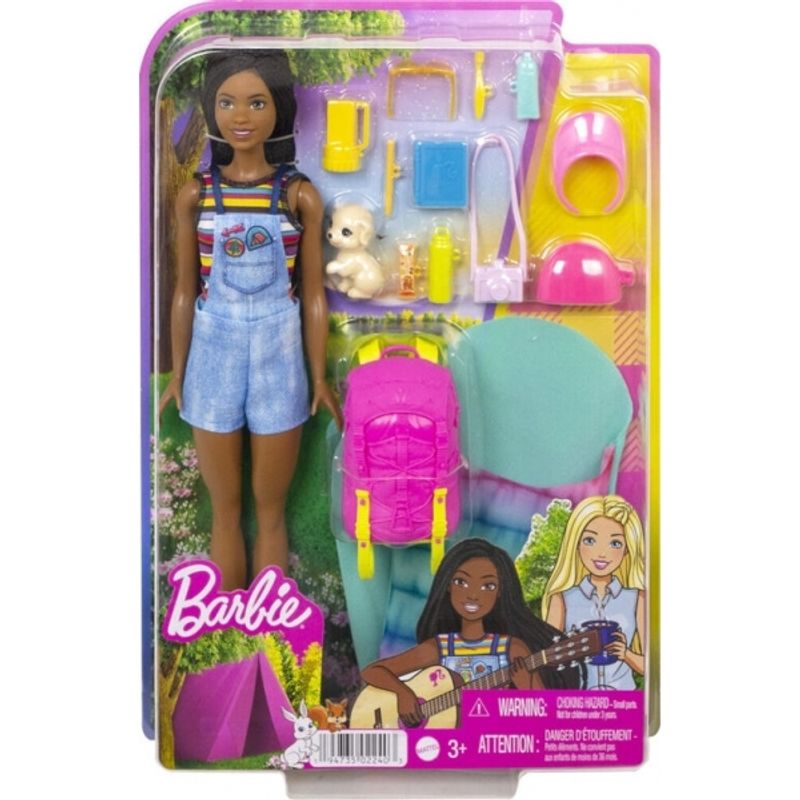 MATTEL - MATTEL HDF74 BARBIE FAMILY CAMPING BROOKLYN DOLL