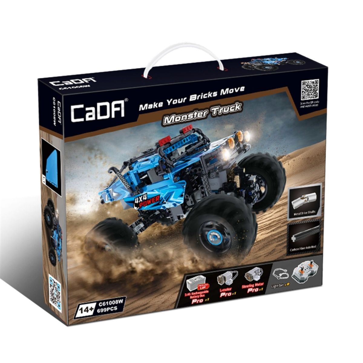 GENERICO - DOUBLEEAGLE C61008W BRICK R C MONSTER TRUCK