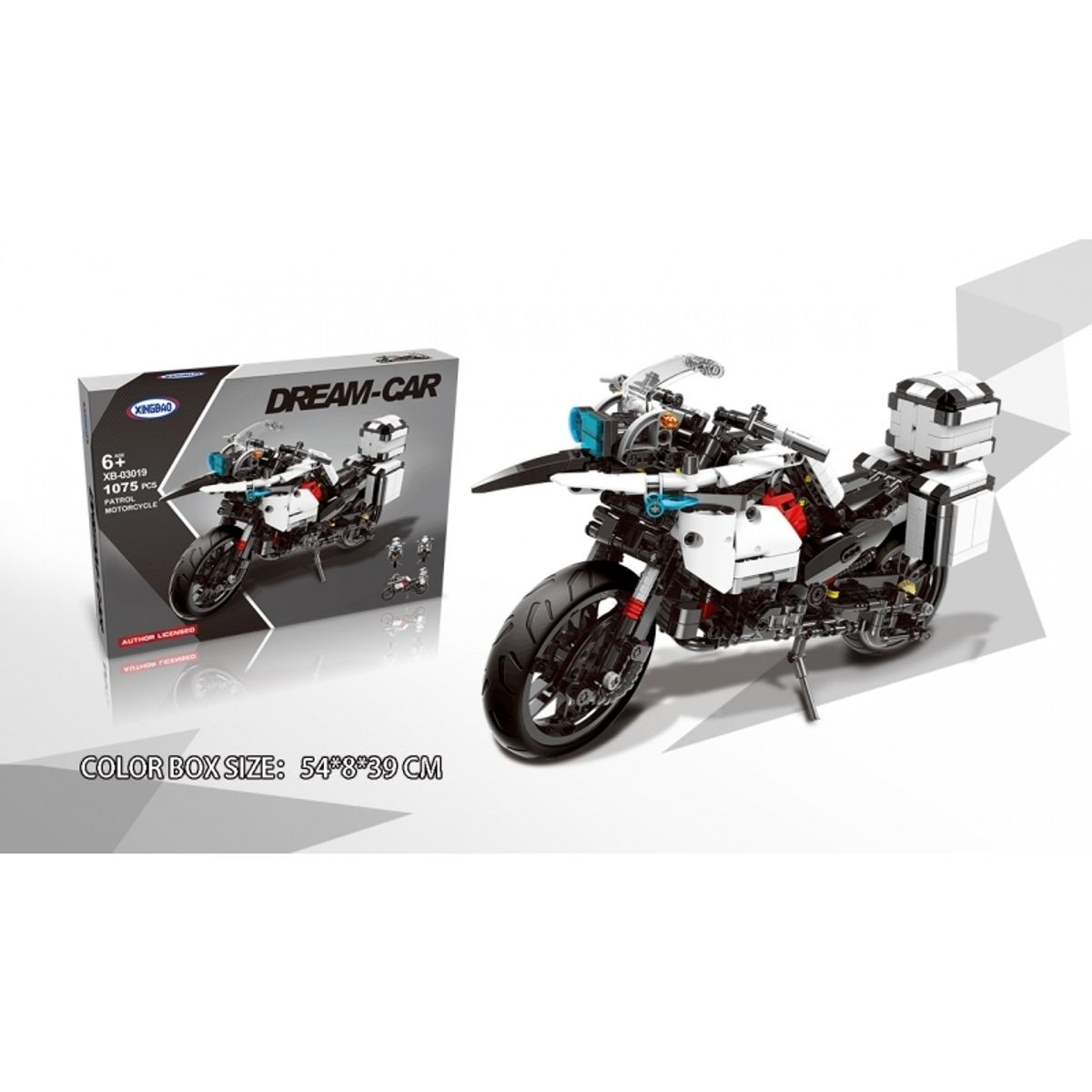 GENERICO - XB XB-03019 BRICK POLICE MOTORCYCLE 1010PCS